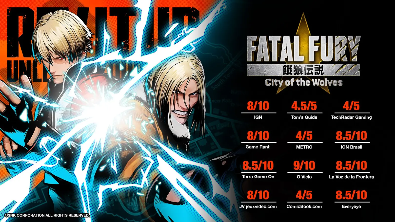Fatal Fury: City of the Wolves review scores from gaming and technology publications